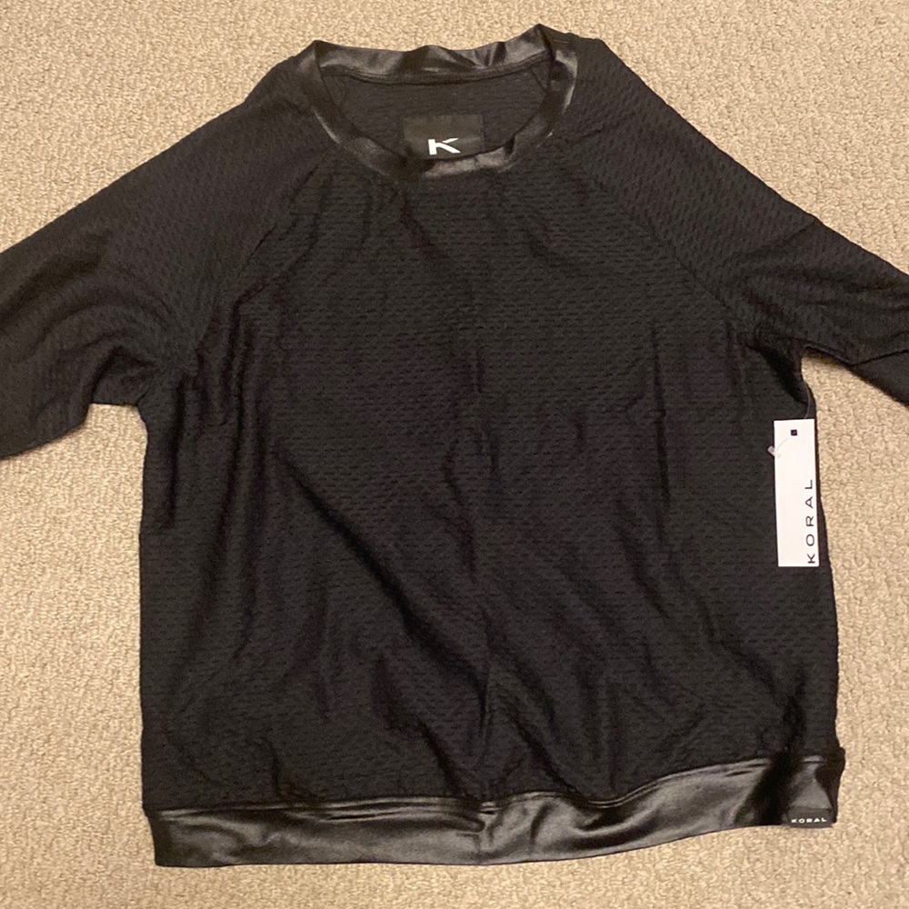 Koral Sophia mesh long sleeve pullover